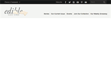 Tablet Screenshot of edibleeastend.com